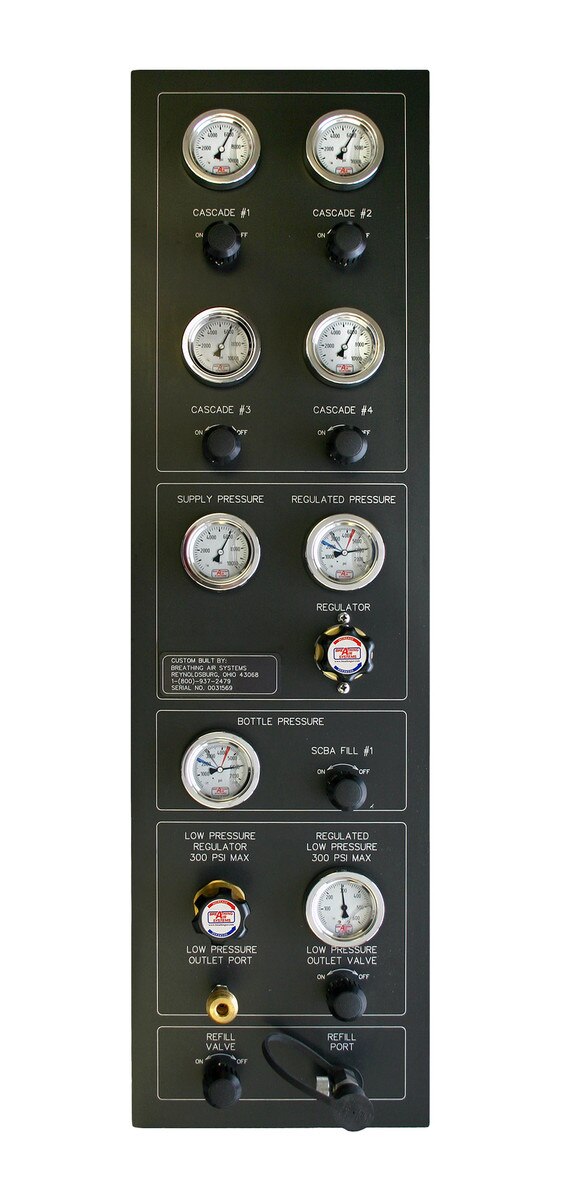 Single Fill HP Air Control Panel